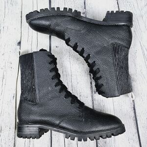 SENSO | Jackson laceup lugged sole moto combat boots